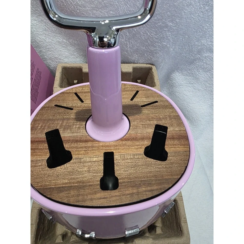 New SMEG Cutlery Caddy (Only Holder) Pastel Pink 50's Style Limited Edition Rare